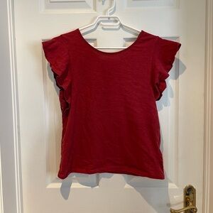 Burgundy/burnt orange top
